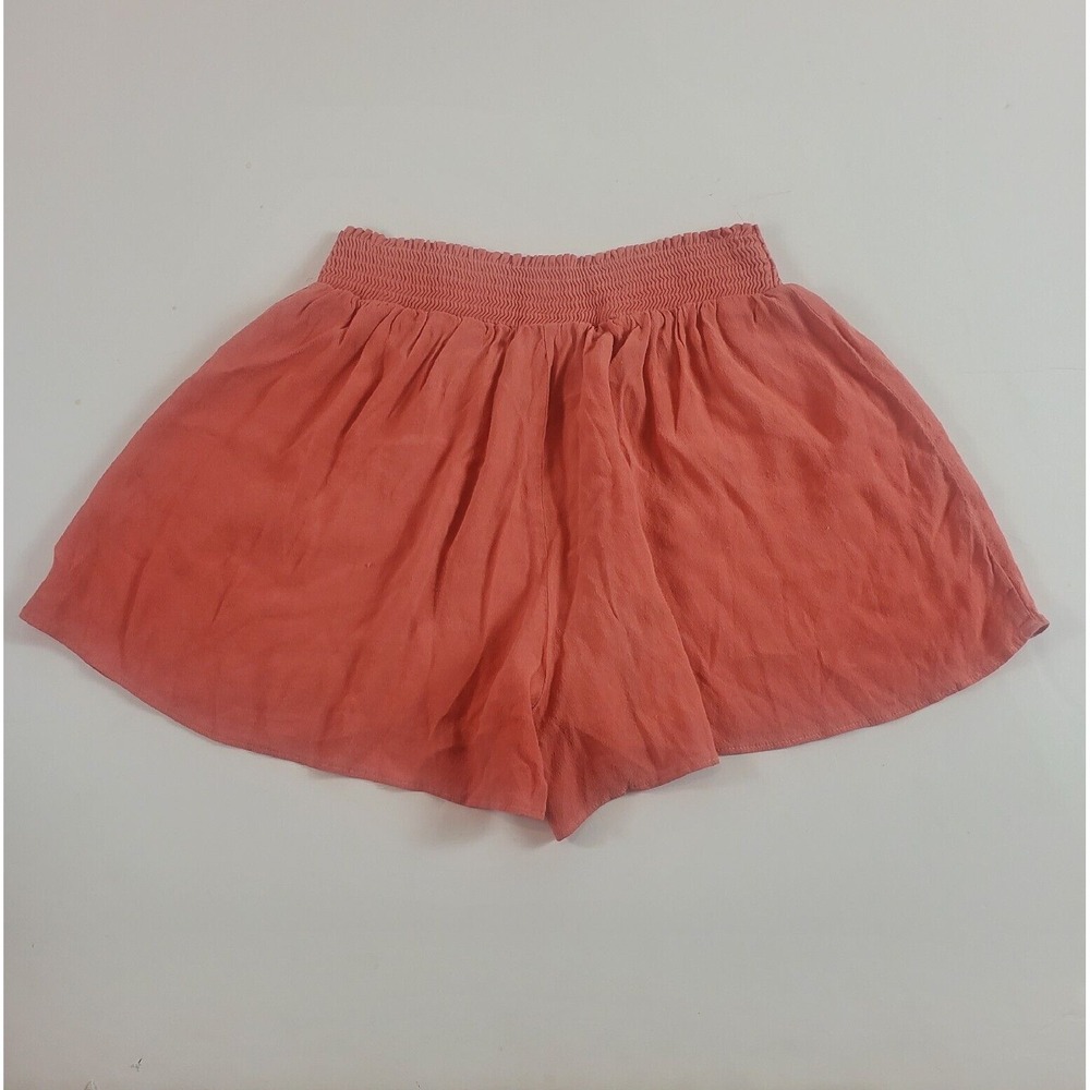 victoria secret pink women shorts smocked waist floral medium - Picture 2 of 5